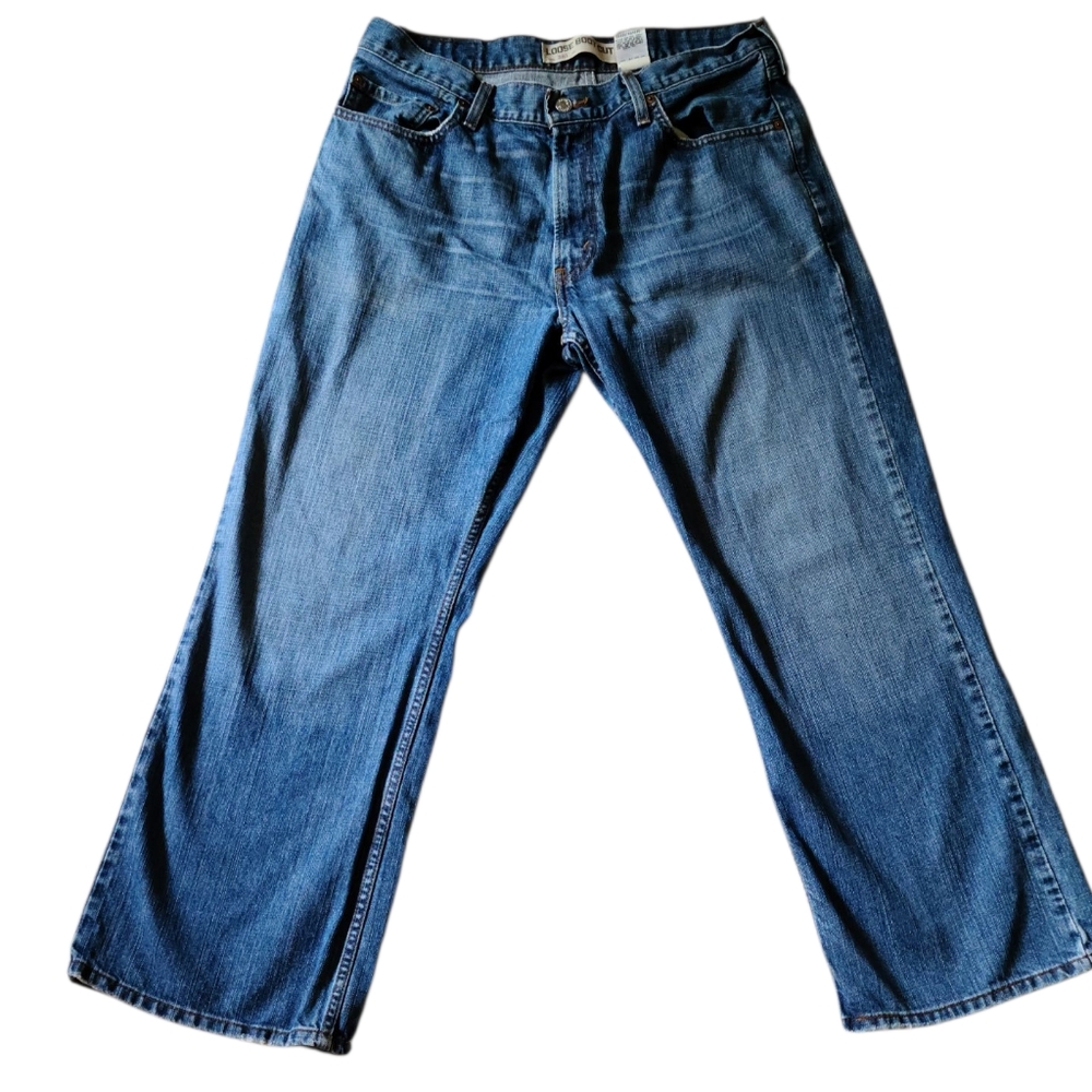 Levi's 567 Blue Jeans Mens 34x30 Vtg Y2K Loose Boot Cut Wide Leg Western Cowboy